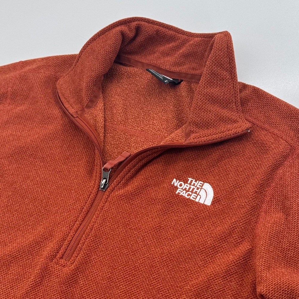 The North Face TNF Pullover MENS Burnt Orange 1/4 Zip Lightweight SIZE MEDIUM